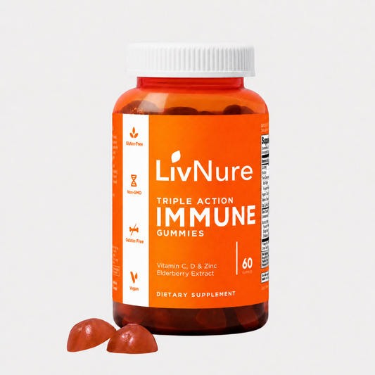 Triple-Action Immunity Gummies (60 Capsules)